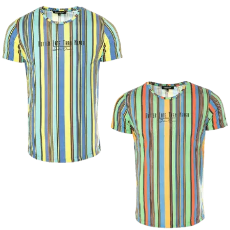 T-shirt med striper  -2 modeler at vælge imellem
