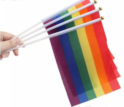 Rainbow pride håndflag