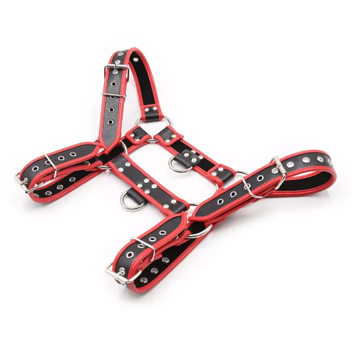 Rød / Sort harness