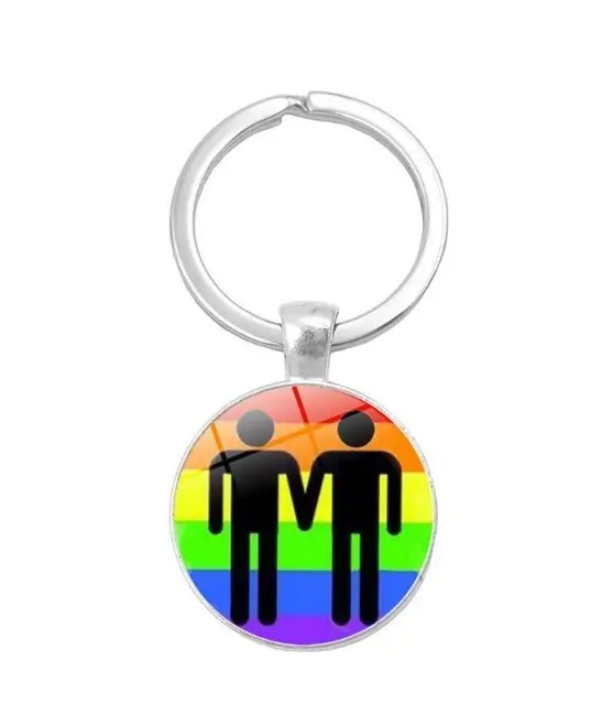 Rainbow pride nøglering