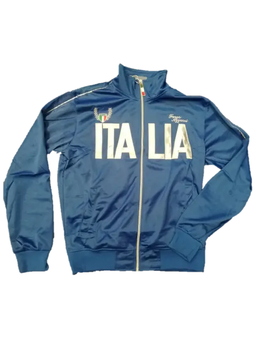 Blå Italia træningsjakke