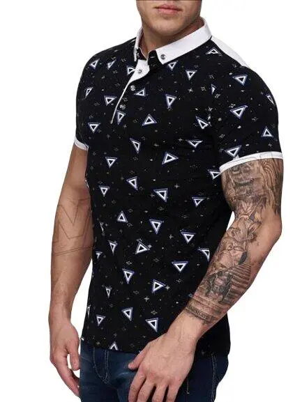 Polo shirt med trekanter