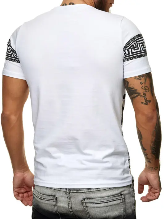 T-shirt med logo  -Sort og hvid