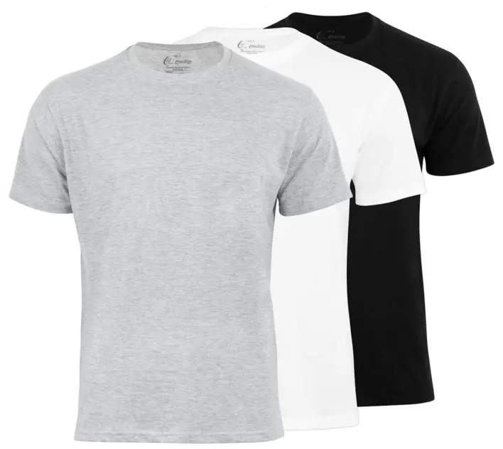 Basic t-shirts i bomuld - 3 farver at vælge imellem