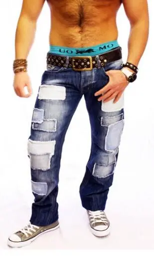 JEEL Jeans med lapper FORFRA