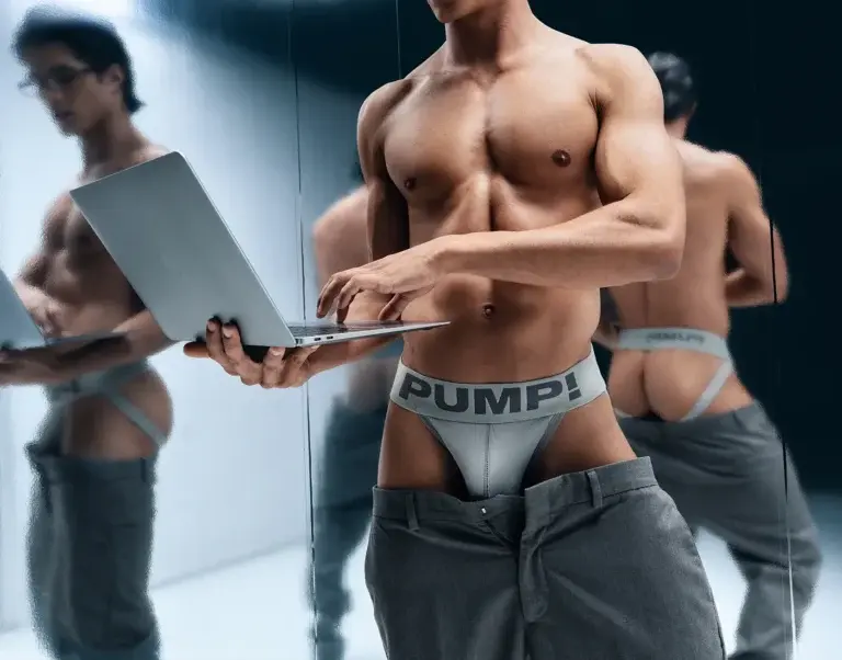 Grå Classic Jockstrap fra PUMP!