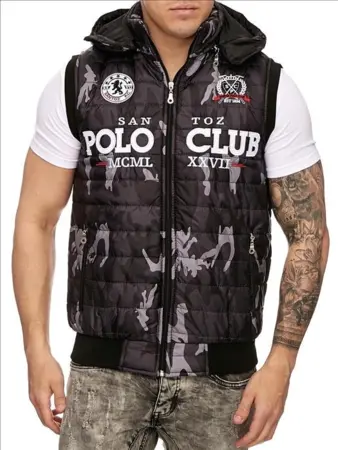 Santoz camouflage vest polo club