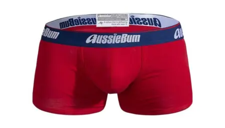 Aussiebum cotton soft boksershorts i rød